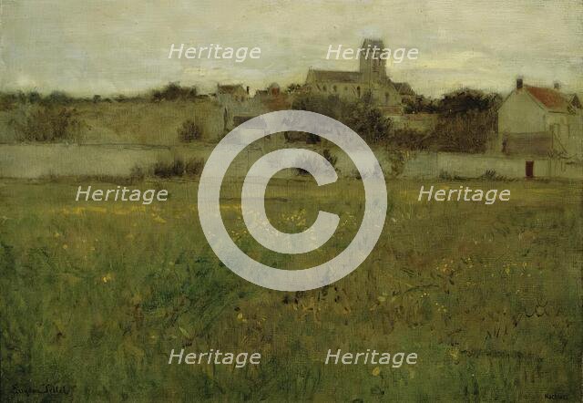 View of Auvers-sur-Oise, c1894. Creator: Eugen Jettel.