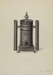 Stove, c. 1937. Creator: Harry G Aberdeen.