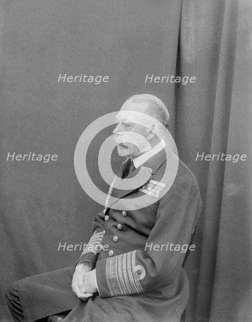 Studio portrait of George V taken aboard 'HMY Victoria and Albert', c1935. Creator: Kirk & Sons of Cowes.