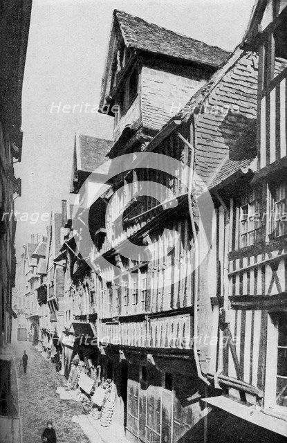 Medieval Lisieux, Normandy, France, c1930s. Artist: Unknown