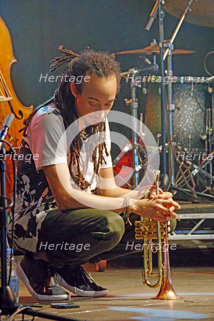 Theo Croker, Love Supreme Jazz Festival, Glynde Place, East Sussex, 2015. Artist: Brian O'Connor.