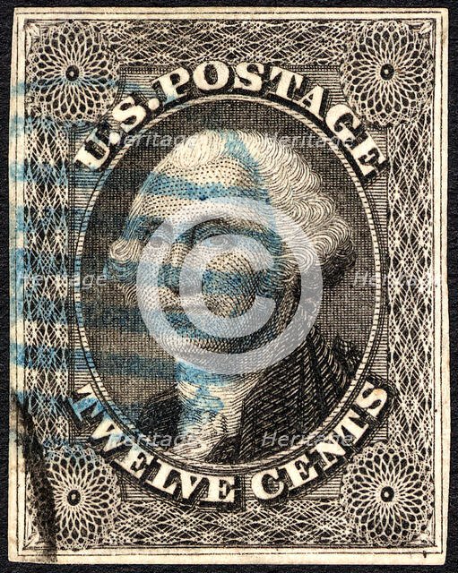 12c Washington single, 1851. Creator: Unknown.