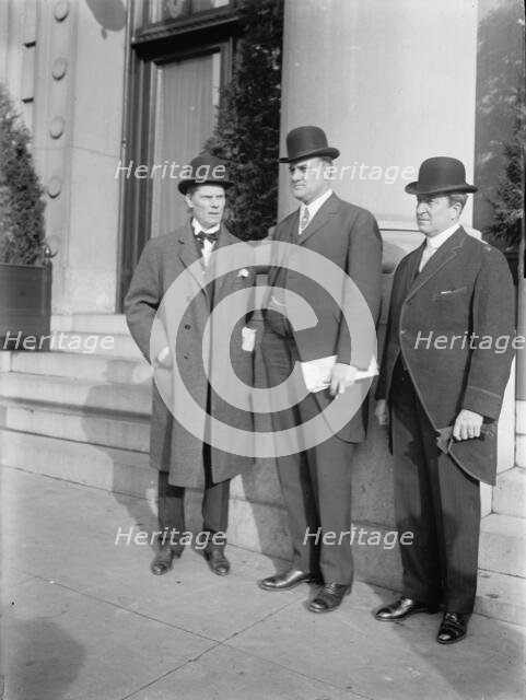 John A. Dix, Governor of New York, with His Successor, Sulzer, and Governor Tener...1912. Creator: Harris & Ewing.