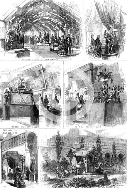 Sketches in the International Exhibition, 1871. Creator: Unknown.