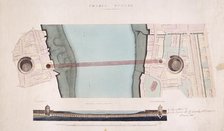 Plan of the shop fronts on Old and New Bond Street, London, c1838. Artist: Anon