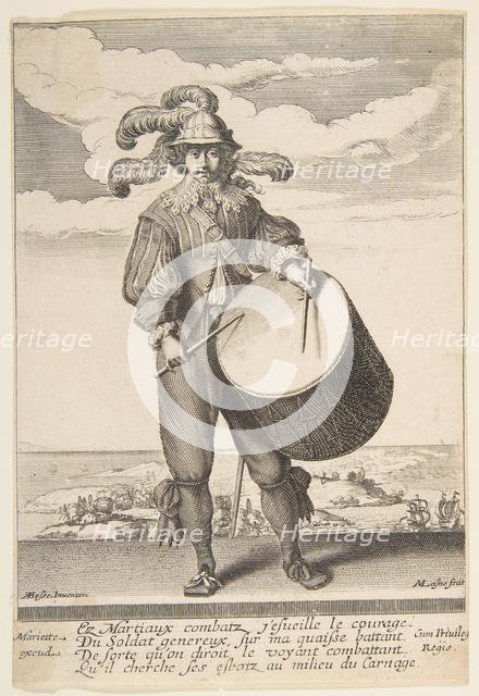 The Drummer, 1620-1667. Creator: Michel Lasne.