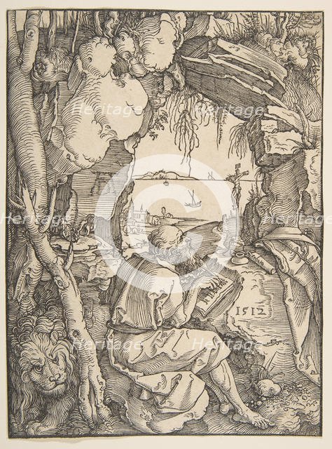 Saint Jerome in a Cave, 1512. Creator: Albrecht Durer.