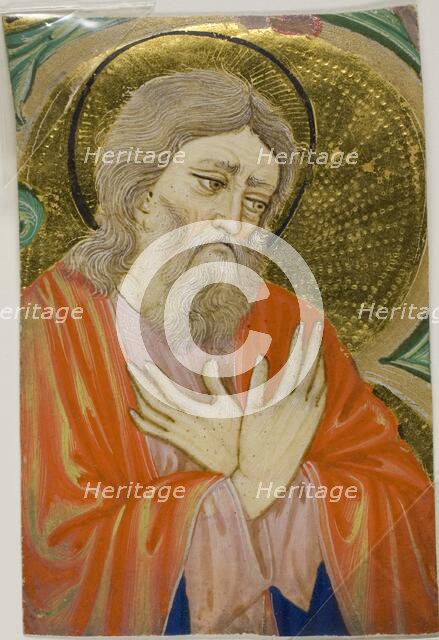 Saint in a Historiated Initial from a Choirbook, c. 1430. Creator: Unknown.