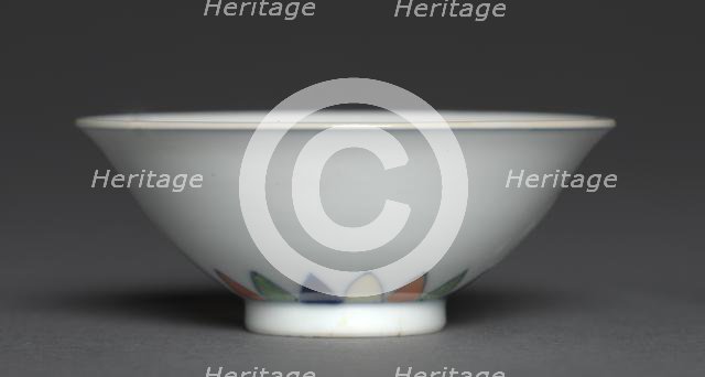 Bowl with Flying Cranes, 1723-1735. Creator: Unknown.