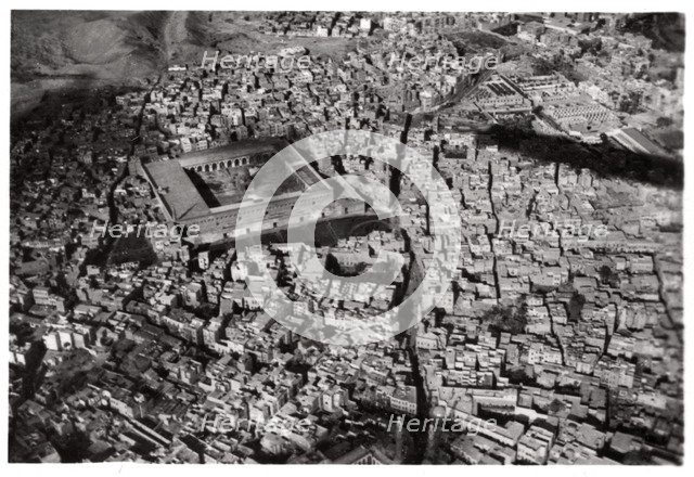 Aerial view of Old Cairo, Egypt, from a Zeppelin, 1931 (1933). Artist: Unknown
