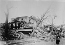 Omaha - 35th & Cass after cyclone, between c1910 and c1915. Creator: Bain News Service.