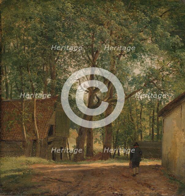 Farmyard, c.1820-c.1830. Creator: Andreas Schelfhout.