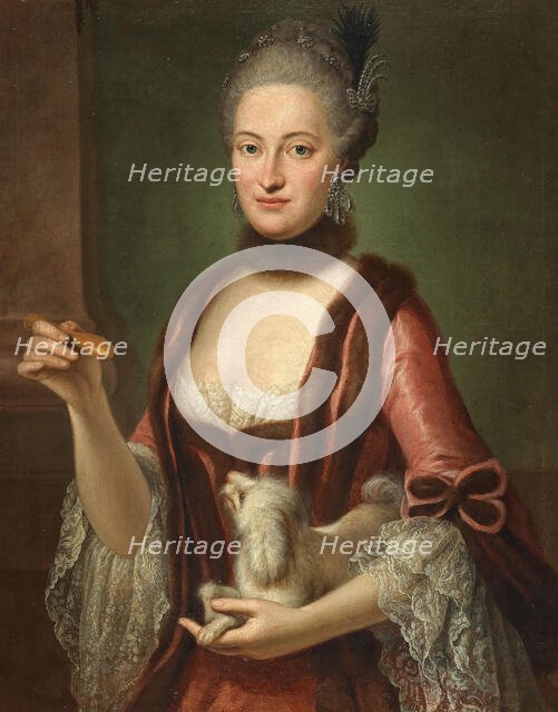 Maria Kunigunde of Saxony (1740-1826), Princess-Abbess of Essen and Thorn..., ca 1770. Creator: Desmarées, George (1697-1776).