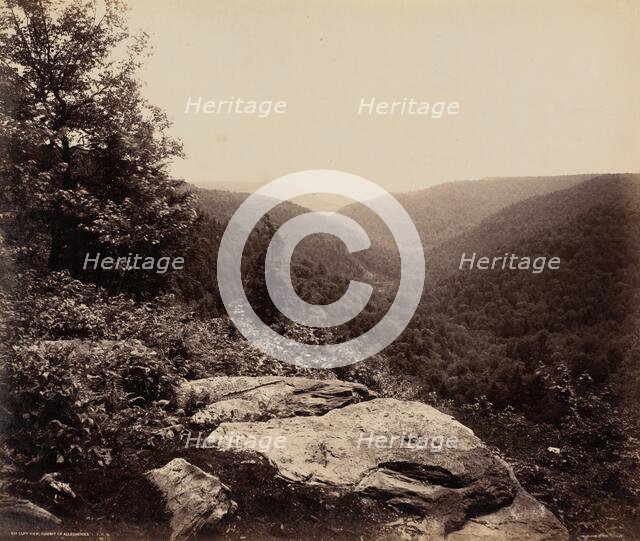Cliff View, Summit of Alleghenies, c. 1895. Creator: William H Rau.