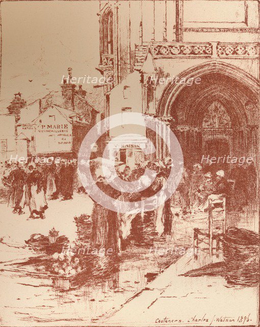 'Coutances', 1896, (1897). Artist: Charles John Watson.