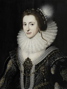 Portrait of Elizabeth Stuart (The Winter Queen), c1623-c1629. Creators: Michiel van Mierevelt, Workshop of Michiel van Miereveld.
