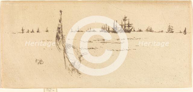 Dipping the Flag, 1887. Creator: James Abbott McNeill Whistler.