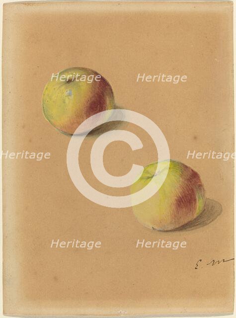 Two Apples, 1880. Creator: Edouard Manet.