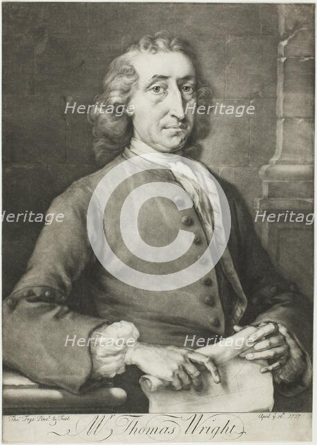 Thomas Wright, 1737. Creator: Thomas Frye.