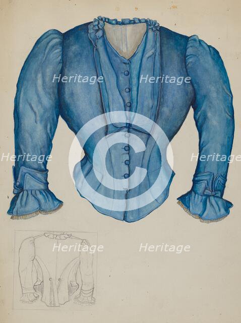 Blouse, c. 1937. Creator: Edna C. Rex.