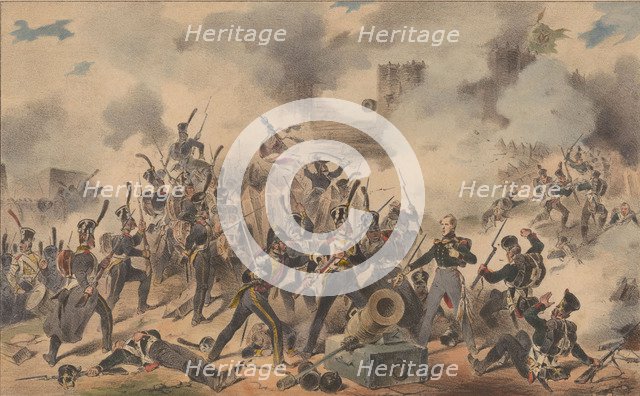 The Polish army removes the enemy entrenchments, 1835.