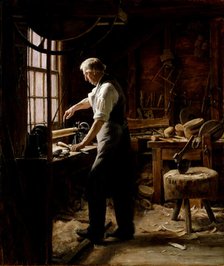 The Blockmaker, late 19th-early 20th century. Creator: Edgar Melville Ward.