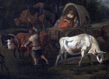 The bullock cart, c1760. Creator: Francesco Zuccarelli.