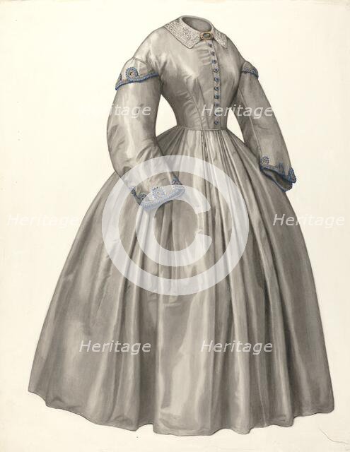 Dress, 1935/1942. Creator: Julie C Brush.