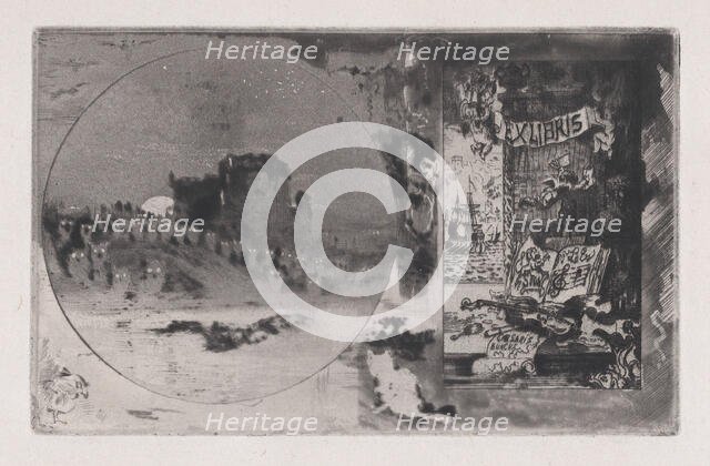 The Owl's Château, 1867-98. Creator: Felix Hilaire Buhot.