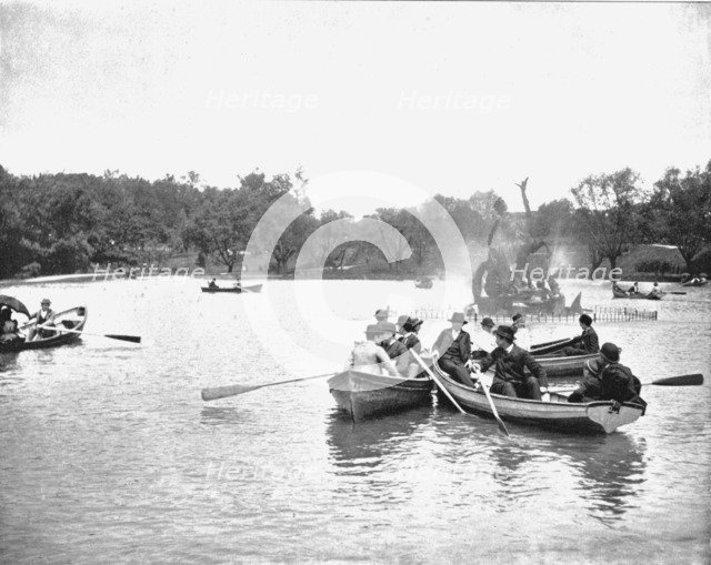 Lake in Wade Park, Cleveland, Ohio, USA, c1900.  Creator: Unknown.