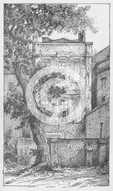 'Milton's House in Petty France', c1897. Artist: William Patten.