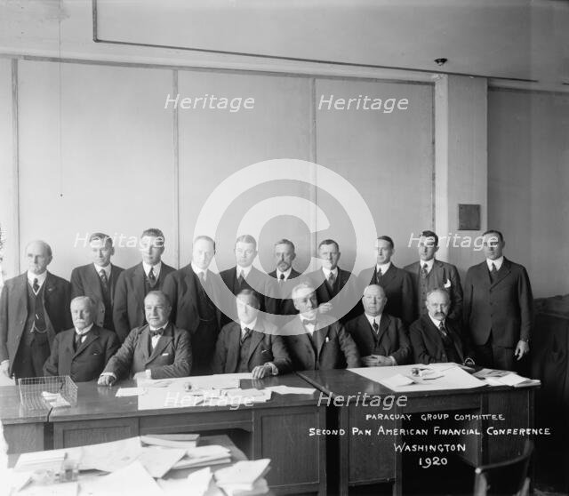 Paraguay Conference Committee: Second Pan American Financial Conference, Washington, 1920. Creator: Harris & Ewing.