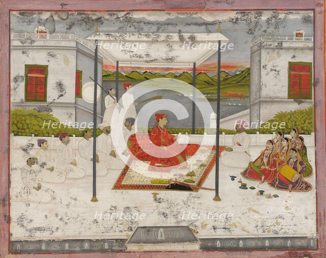 A Prince holding an audience, ca. 1750. Creator: Unknown.