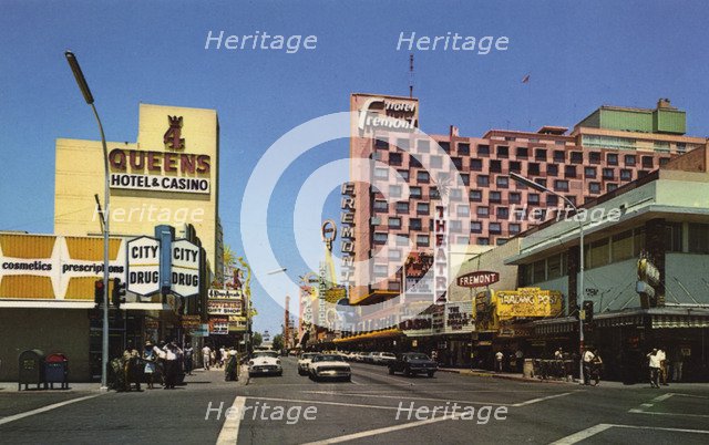 Fremont Street, Las Vegas, Nevada, USA, 1968. Artist: Unknown