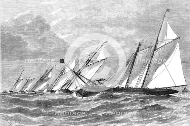 Schooner and Yawl Match of the Royal Thames Yacht Club last Saturday: the Pantomine..., 1876. Creator: H. E. Tozer.