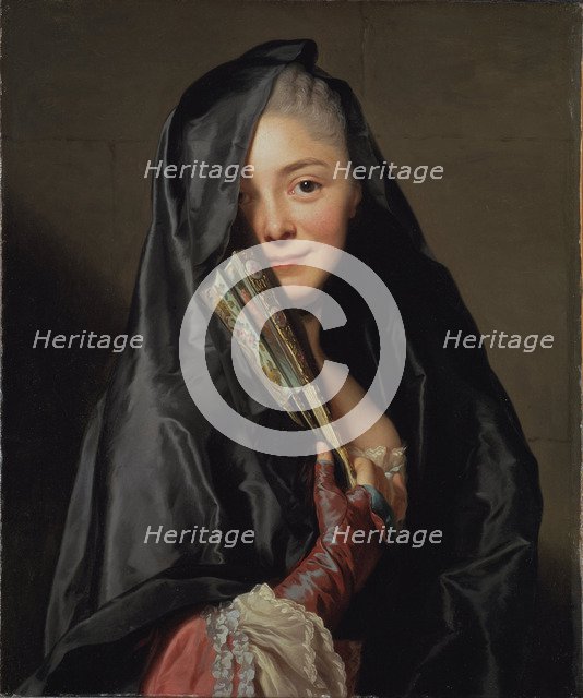 The Lady with the Veil (the Artist's Wife), 1768. Artist: Roslin, Alexander (1718-1793)
