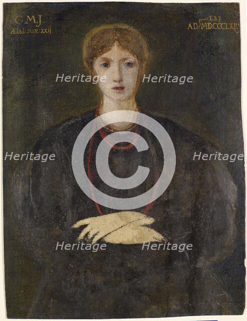 Portrait of Georgiana Burne-Jones (1840-1920), 1863. Creator: Sir Edward Coley Burne-Jones.