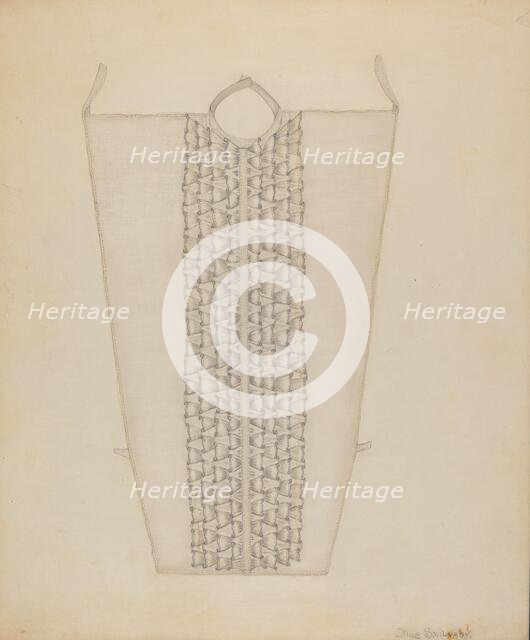 Shirt Front, 1935/1942. Creator: Mae Szilvasy.