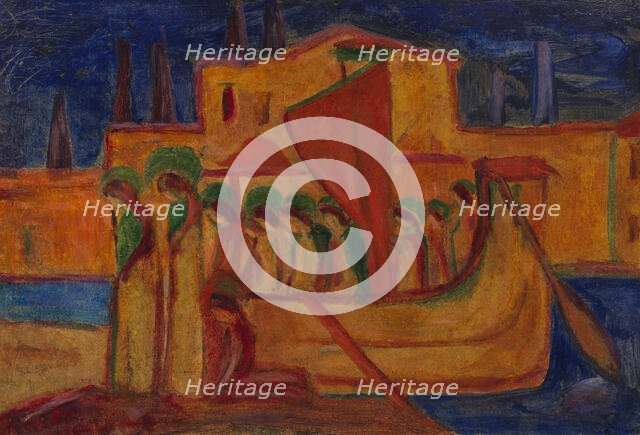 Arrival of Saint Ursula , 1914. Creator: Stenner; Hermann (1891-1914).