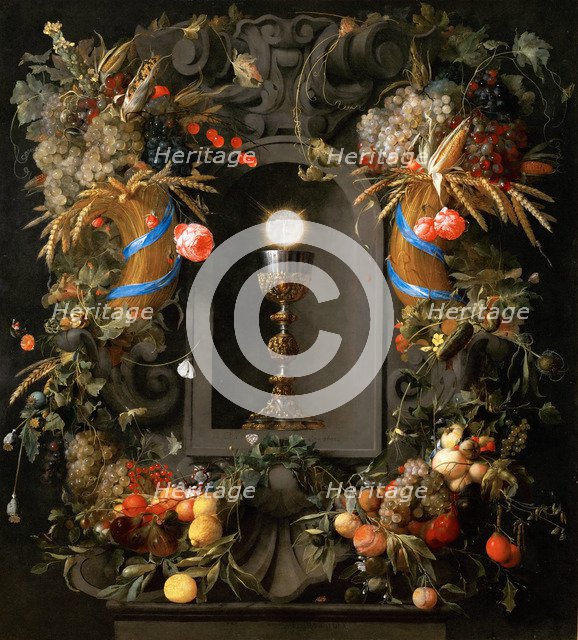 Eucharist in Fruit Wreath.