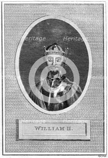 King William II of England.Artist: Pass