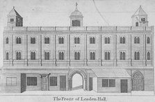 Front of Leadenhall, City of London, 1750. Artist: Anon