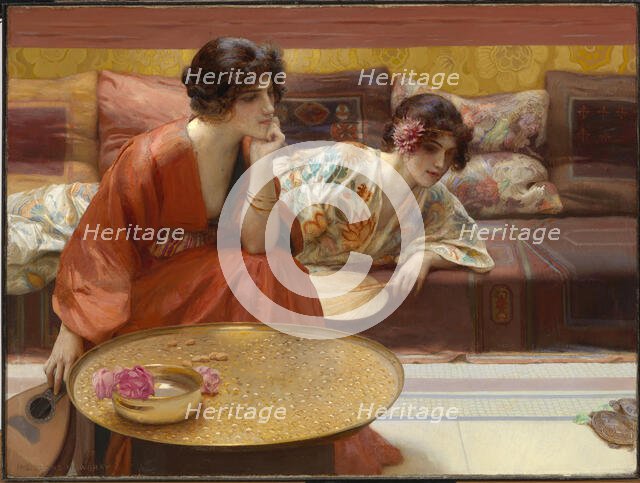 Idle Hours, 1895. Creator: H. Siddons Mowbray.