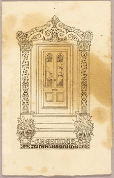 Letterpress print (as companion to Doorframe, 2008.554), 1850/1900. Creator: Unknown.