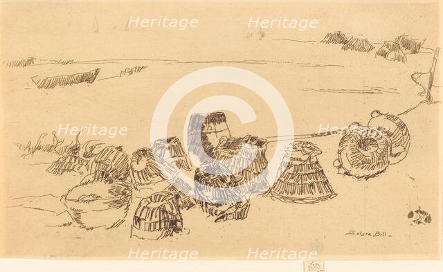 Lobster-Pots, c. 1880/1881. Creator: James Abbott McNeill Whistler.