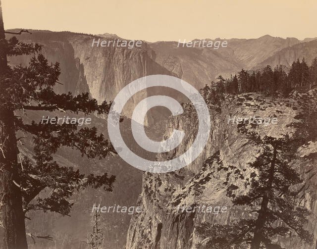 First View of Yosemite Valley from the Mariposa Trail, 1865/66. Creator: Carleton Emmons Watkins.