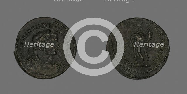 Follis (Coin) Portraying Emperor Galerius, about 303. Creator: Unknown.