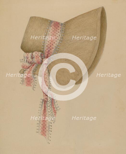 Bonnet, c. 1937. Creator: Jessie M. Benge.