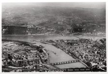 Aerial view of Koblenz, Rhine-Palantinate, Germany, from a Zeppelin, c1931 (1933). Artist: Unknown