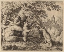 The Bear and the Wolf are Persecuted, probably c. 1645/1656. Creator: Allart van Everdingen.